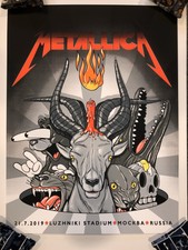 Metallica Poster Print Numbered Mockba Russia AP Artist Edition