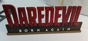 Daredevil Blood Red Born Again 3D gedruckt Logo Stehpult Regal Kunst - Bild 1 von 2