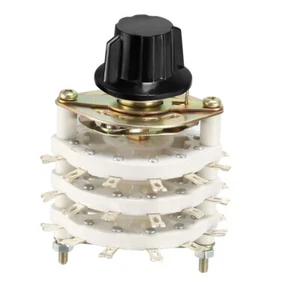 3P6T 3 Pole 6 Position 3-Deck Band Channel Rotary Switch Selector with Knob - Picture 1 of 4