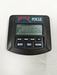 Bicicleta Tiger Electronics 1994 Tarjeta Poker Portátil Modelo Electrónico 75-036 - Imagen 1 de 3
