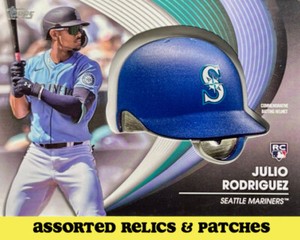 Sports Card Patches/ Relics/ Memorabilia with Toploaders including Helmet Cards