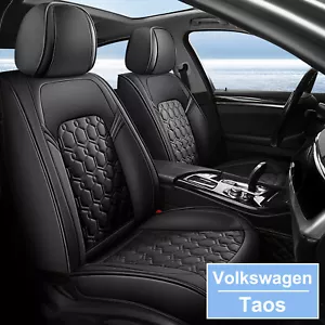Premium PU Leather 5-Seat Covers For Volkswagen Taos 2021-2024 Front & Rear Pad - Picture 1 of 9