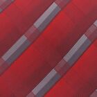 Cravate à rayures homme Van Heusen polyester rouge gris 57" L 3,75" W faite main