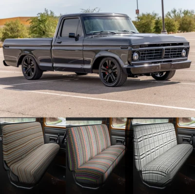 Cubiertas de asiento de banco para Ford F-100 F-150 F-250 F-350 F600 Foto 1 de 4