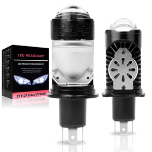 Lente Proyector 100W Mini Bi-LED H4 9003 Faro LHD Retrofit Bombillas de haz alto-bajo - Imagen 1 de 11