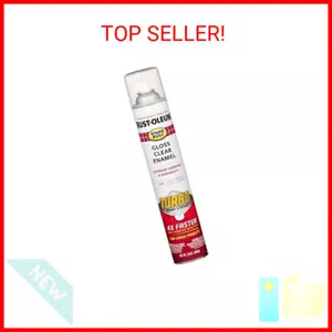 Rust-Oleum 353345 Stops Rust Turbo Spray Paint, 24 oz, Gloss Clear, (Pack of 1) - Picture 1 of 2