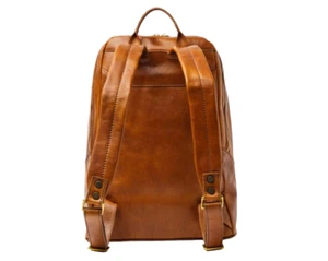 Pampora Leather Backpack, Travel, Camping, Sport, Laptop, School(Honey Brown) - Picture 1 of 7