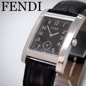 FENDI 7000L Herren eckig schwarz gebraucht funktionstüchtig aus Japan - Bild 1 von 9