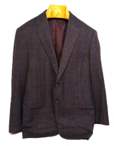 SAMUELSOHN SB YARDLEY 2 Saks 5th Plaid Sport Coat 40S Cashmere Wool Blend Jacket - Bild 1 von 12