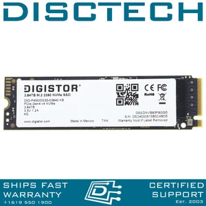 3.84TB M.2 NVMe SSD PCIe 4.0 x4 Gen4 2280 Digistor DIG-P4M20G35-03840 4TB - Picture 1 of 2