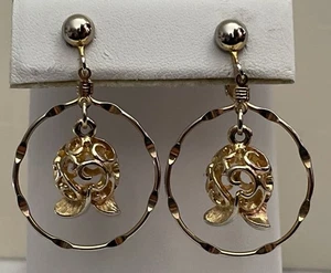 Vintage Sarah Coventry Gold Tone Clip On Earrings Jewelry Gar3-39 - Picture 1 of 9