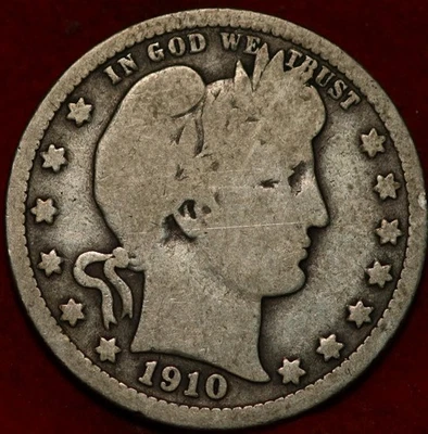 1910 Philadelphia Mint Silver Barber Quarter - Image 1 of 2