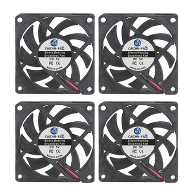 2-4STK Leiser Lüfter 12V 30mm, 40mm-70mm 80mm Lüfter Für PC Gehäuselüfter Fan // - Bild 1 von 4