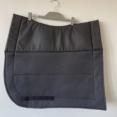 Ecogold Secure Dressage Saddle Pad Charcoal Long 23" spine 22" flap - Image 1 of 4