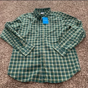 Columbia sportswear NWT plaid button-down longsleeve shirt men’s medium - Picture 1 of 3