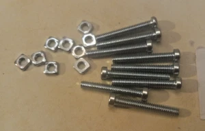 Meccano Aufrichter Teil 111D & 37A 1 1/8" Schraube und Vierkantmutter: Menge 9 Stück pro Stück NEU - Bild 1 von 1