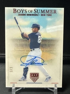 Jasson Dominguez 2023 Panini Americas Pastime Boys Of Summer Auto /3 - Picture 1 of 2