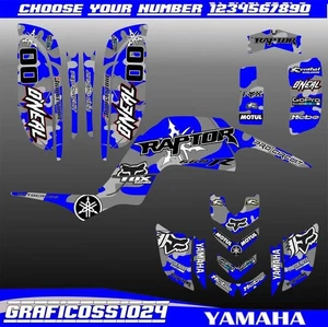 yamaha raptor 660 kit graphics decals stickers atv wrap quad all year raptor660 - Picture 1 of 6