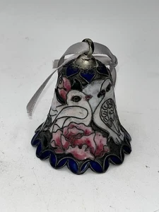 Adorno de campana de pájaros de amor esmaltado cloisonné - Imagen 1 de 5