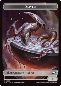 🧙Sliver/Robot Token Double Sided EOE Edge Of Eternities MTG - Picture 1 of 3