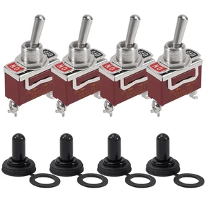Interruptor de palanca marino 4 piezas 12V DC 30A impermeable 12 voltios encendido-apagado - Imagen 1 de 7