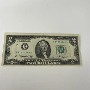 1976 2 Dollar Bill - Picture 1 of 6