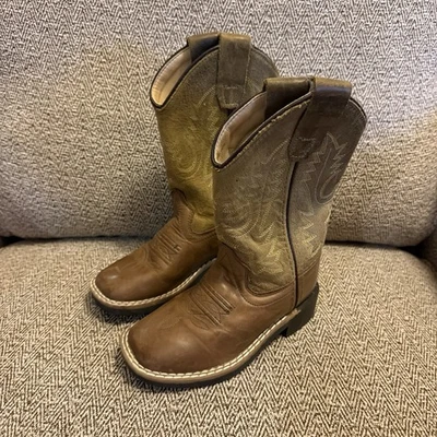 Bota Western de Cuero Cody James Marrón Niño Pequeño Talla 9 Vaquero BBSC1877 Rodeo Foto 1 de 4