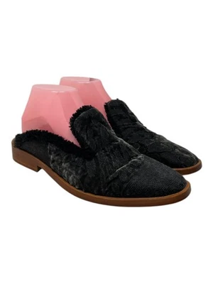 Mocasines Free People para mujer talla 8,5 EE. UU. 39 UE sin cordones de terciopelo de piel sintética Foto 1 de 4