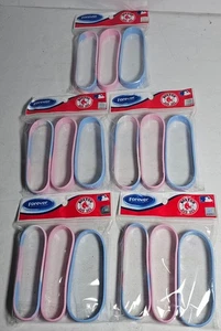 2005 Boston Red Sox 3-Pack Pink & Blue Wristband Set Lot of 5 NOS - Picture 1 of 2