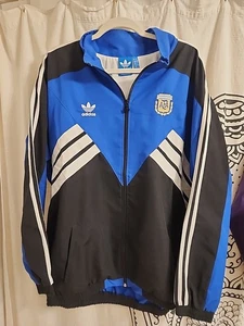 ARGENTINA Adidas Originals 1990's Track Jacket Jersey XL RARE Messi Maradona⚽️ - Picture 1 of 12