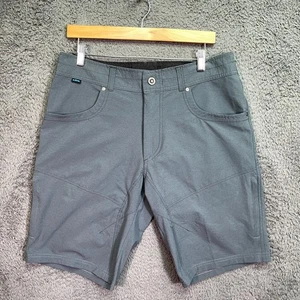 Pantalones Cortos Carga Kuhl Sillencer Para Hombre 34 Azul Gris Ripstop Elásticos - Imagen 1 de 10