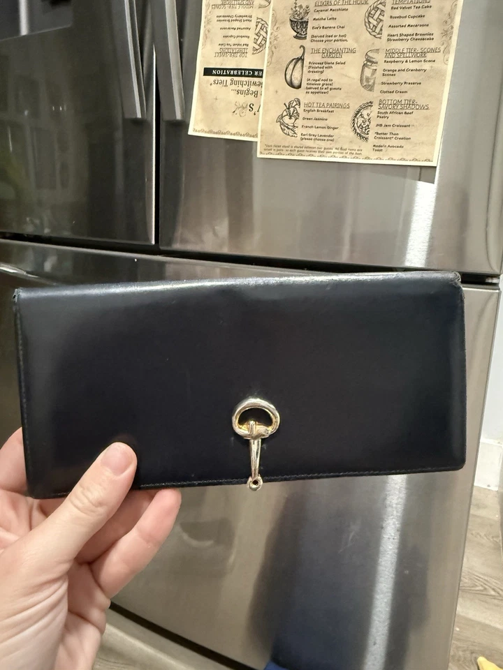 Cartera Gucci vintage en azul oscuro Foto 1 de 4