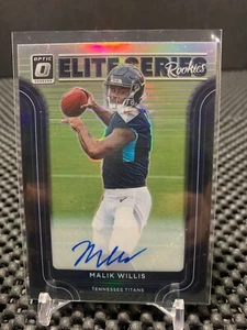 2022 PANINI DONRUSS OPTIC MALIK WILLIS SILVER ELITE SERIES AUTO /99 #ESR-2 - Picture 1 of 2