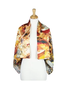 Treasure Mulberry Satin Silk Stole Women Square Scarf - Picture 1 of 6