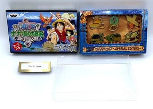 One Piece Nanatsu Island's Pre-Order Bonus Pin Badge Gameboy Advance GBA JP New - Picture 1 of 15