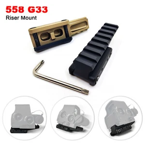 Tactical Fast Riser Mount For EXPS3 558 Optics Red Dot Sight Mount Picatinny - Picture 1 of 17