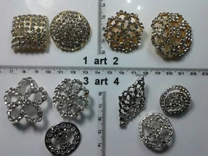 1 Lote Botones Joya Esmaltes Estrás Vidrio Buttons Boutons Vintage - Picture 1 of 1