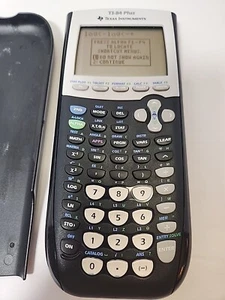 Texas Instruments TI-84 Plus Graphing Calculator with Cover - VGC Tested Works - Picture 1 of 5