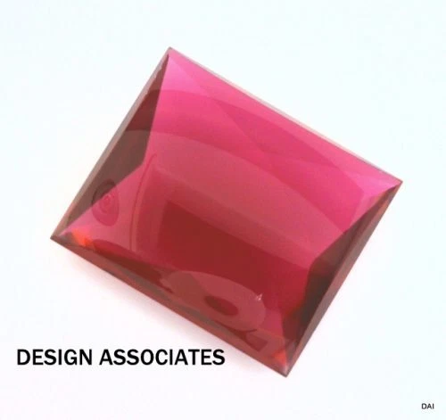 10X8  MM BAGUETTE CUT MAN MADE RUBY  AAA GRADE BUFF TOP - Image 1 of 1