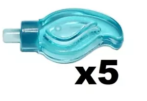 🧱 LEGO 5 Nuevo Onda de Llama Azul Transluz Pequeño con Pin Vela Energía de Fuego D741 - Imagen 1 de 1