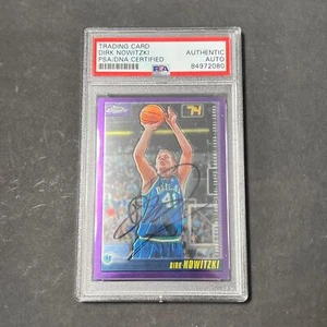2000-01 Topps Chrome #13 Dirk Nowitzki Signed AUTO Card PSA/DNA Slabbed Autograp - Picture 1 of 1