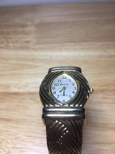 Vintage Geneva Platinum No:7156 Watch Bracelet Metal Clamp Needs a Battery! - Picture 1 of 10