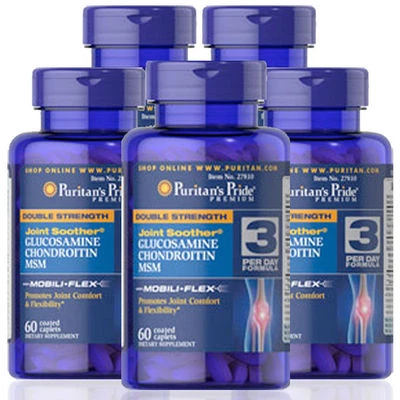 Puritan's Doble Fuerza Glucosamina y Msm Comp. A Osteo Bi-Flex 5 X 60 Tapas - Imagen 1 de 2