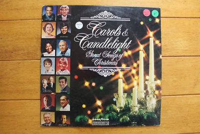 VARIOUS "CAROLS & CANDLELIGHT: GREAT SONGS OF CHRISTMAS" LP 12" VINYL VG- [59] - Image 1 of 4