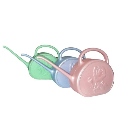 Union Products regador Leominster MA rosa flor plástico rosa vintage 2 quartos - Imagem 1 de 4