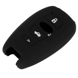 Black Silicone Key Fob Cover Shell Fit For Subaru Impreza Legacy Outback WRX STI - Bild 1 von 4