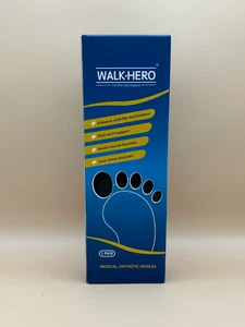 Plantillas ortopédicas médicas WALK-HERO, para hombre 4-4 1/2, para mujer 6-6 1/2, NUEVAS - Imagen 1 de 7