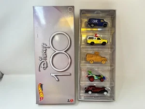 100th Anniversary Disney * 5 Car Set Limited Edition Collectors Box Hot Wheels - Picture 1 of 3