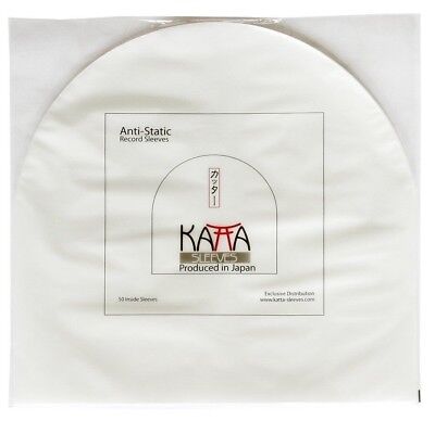 100 Pcs LP/12  Record ORIGINAL Plastic JAPAN KATTA INNER SLEEVES - FREE SHIPPING • 27.14€