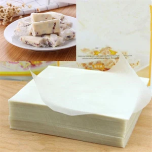 500 Sheets Edible Glutinous Rice Paper Xmas Wedding Candy Food Sweets Wrapping - Picture 1 of 6